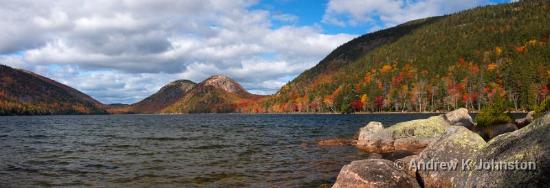 1008_40D_4119-21.jpg - The Bubble Rocks and Jordan Pond, Acadia National Park, MaineStitched from three originals