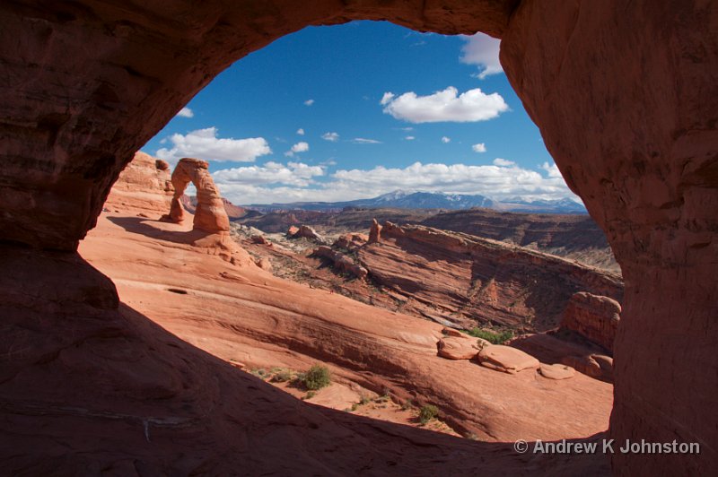 1007_350D_8144.jpg - Delicate Arch, Arches NP, Utah, seen through another smaller arch.