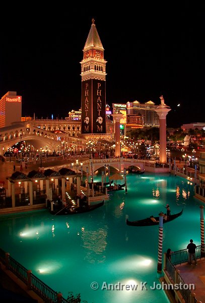 1007_350D_8715.JPG - The Venetian Hotel by night, Las Vegas. Developed from a single original using HDR techniques.